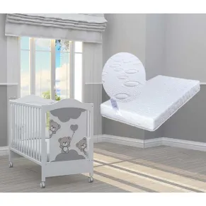 Bambino Casa Tre Orsetti grigio - Бебешко креватче + ПОДАРЪК матрак Primavera Baby Luxe