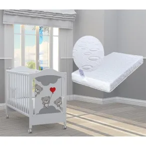 Bambino casa Tre Orsetti rosso - Креватче +ПОДАРЪК матрак Primavera Baby Luxe