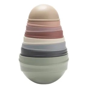 BIBS Wooby Pastel Rainbow - Мултиактивна Кула