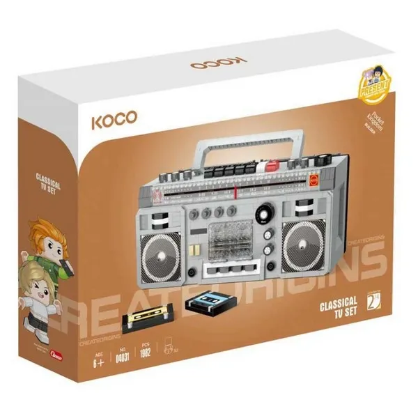 Продукт Koco Bricks Ретро касетофон - детски конструктор 1982 части - 0 - BG Hlapeta