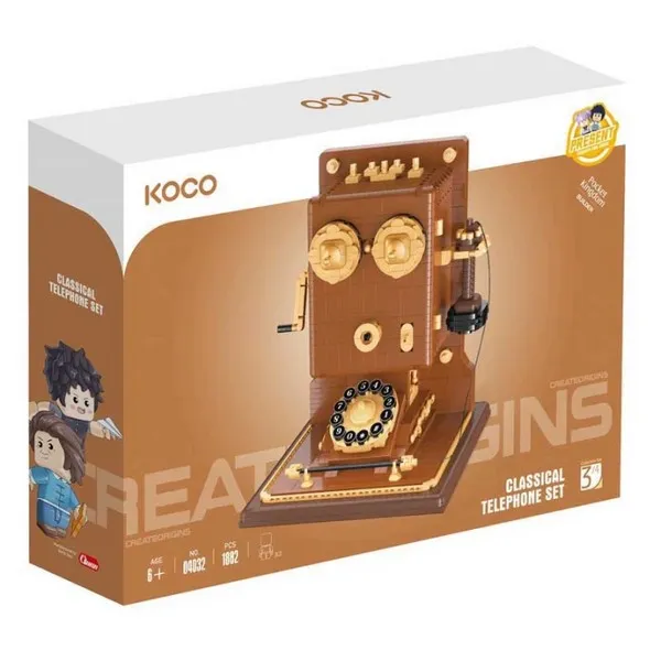 Продукт Koco Bricks Ретро телефон - детски конструктор 1882 части - 0 - BG Hlapeta