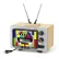 Koco Bricks Ретро телевизор с антена - детски конструктор 2280 части