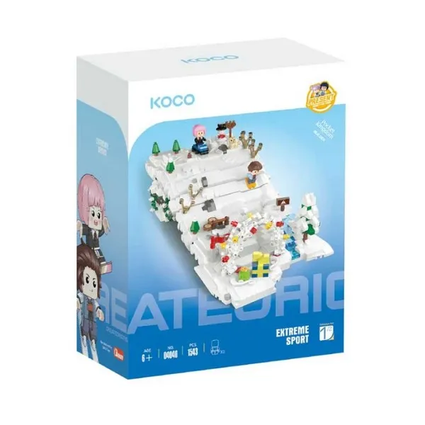 Продукт Koco Bricks Ски писта - детски конструктор 1543 части - 0 - BG Hlapeta