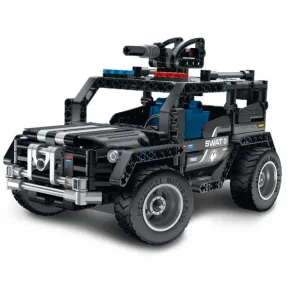 iM.Master Военен джип SWAT - Детски пластмасов конструктор 2в1, 391 части