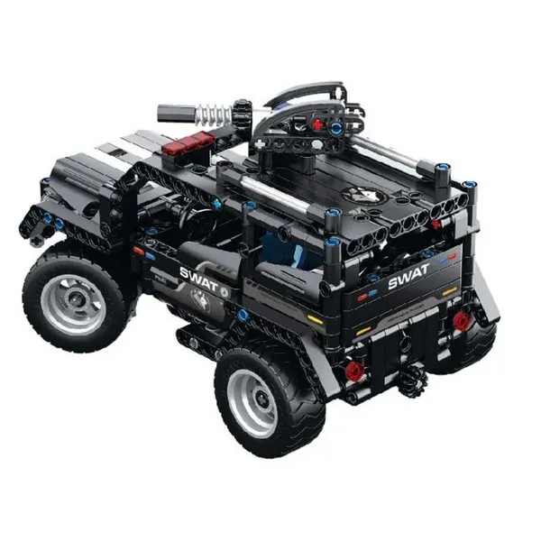 Продукт iM.Master Военен джип SWAT - Детски пластмасов конструктор 2в1, 391 части - 0 - BG Hlapeta