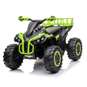 Акумулаторно бъги Buggy Basket 12V с меки гуми и кожена седалка