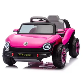 Акумулаторно бъги Licensed Volkswagen E Buggy 12V с меки гуми и кожена седалка