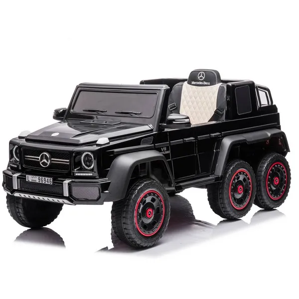 Продукт Акумулаторнен джип Licensed Mercedes Benz G63 AMG 6*6, 24V с меки гуми и кожена седалка - 0 - BG Hlapeta