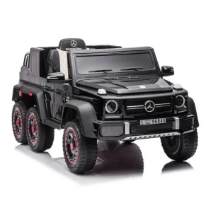 Акумулаторнен джип Licensed Mercedes Benz G63 AMG 6*6, 24V с меки гуми и кожена седалка
