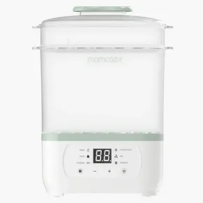 Momcozy - Електрически парен стерилизатор и сушилник за бебешки шишета 8 в 1, Размразява и затопля храна