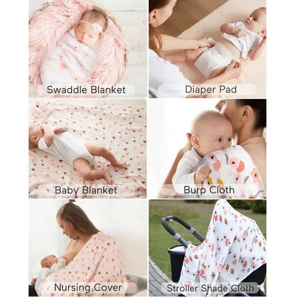 Продукт Momcozy  - Комплект муселинови пелени 120 x 120 см., 4 бр. - 0 - BG Hlapeta