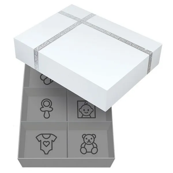 Dooky - Комплект кутия за бебешки съкровища и орнамент с отпечатък за ръчичка или краче