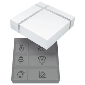 Dooky - Комплект кутия за бебешки съкровища и 3D отпечатък за бебе за ръчичка и краче с рамка Dooky - Комплект кутия за бебешки съкровища и 3D отпечатък за бебе за ръчичка и краче с рамка