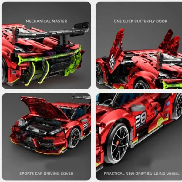 Продукт iM.Master - Електрическа супер кола, RC, Конструктор 1:10 - 1835ч - 0 - BG Hlapeta