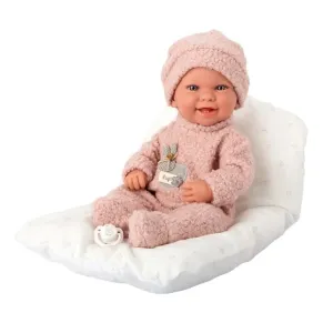 Arias Зои - Кукла-бебе в розово плюшено костюмче и аксесоари, 42 см.