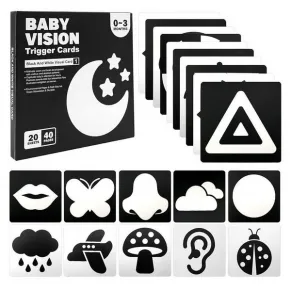 RTOYS - Бебешки карти за визуална стимулация, 0-12 м.