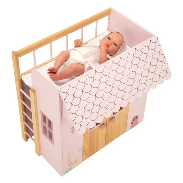 Продукт Arias Nature - Дървена къща за кукли с легло - 0 - BG Hlapeta