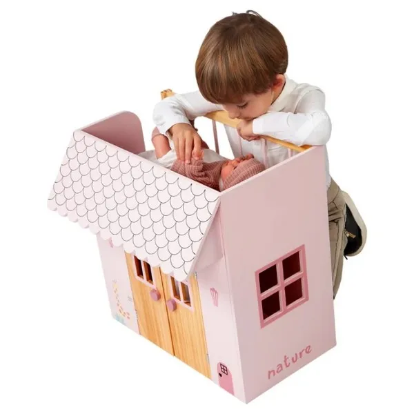 Продукт Arias Nature - Дървена къща за кукли с легло - 0 - BG Hlapeta