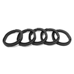 Dooky - Свързващи халки за бебешка количка черни, 5 бр.