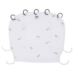 Dooky - Универсален сенник за бебешка количка бял, на пера