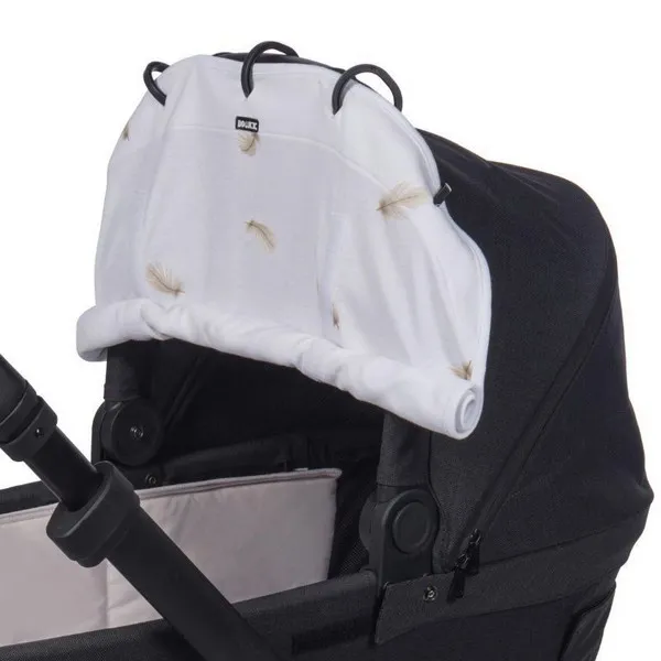 Продукт Dooky - Универсален сенник за бебешка количка бял, на пера - 0 - BG Hlapeta