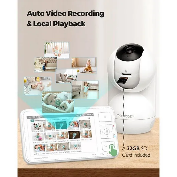 Продукт Momcozy BM03 - Бебефон с камера 5.5 инча 1080P Full HD - 0 - BG Hlapeta