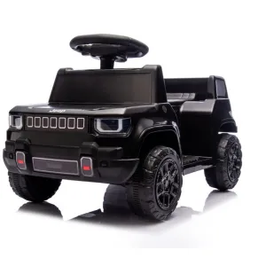 Акумулаторен джип Jeep 6V с дистанционно и кожена седалка