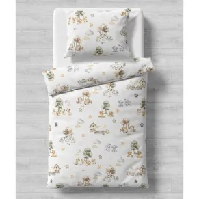 Galix Кученца - Детски спален комплект, 3 части