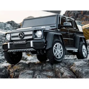 Акумулаторен джип Mercedes G650 Maybach 4X4, 12V , с меки гуми и кожена седалка
