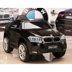 Акумулаторен джип licensed BMW X6M 12V с меки гуми и кожена седалка