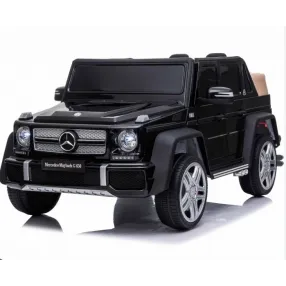 Акумулаторна кола Licensed Mercedes Maybach G650 12V с меки гуми и кожена седалка